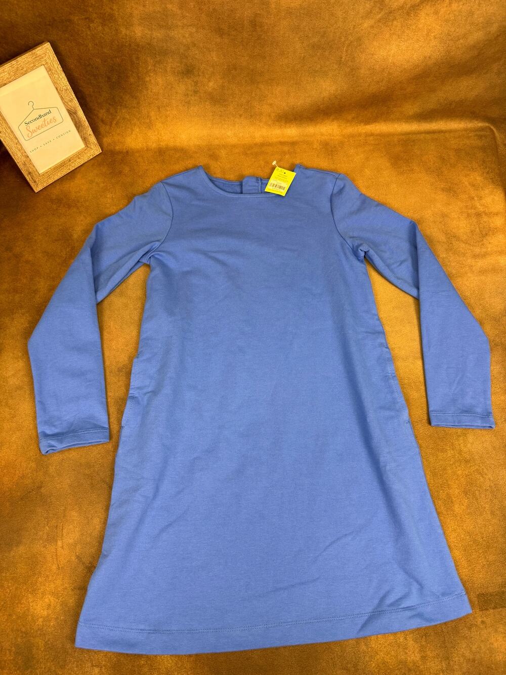 NWT Primary Cozy Dress Blueberry Girls Size 10 Long Sleeve #1174